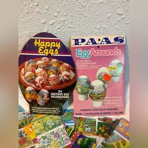 Vintage Easter Egg wraps Egg a Magic PAAS egg wraps shrink wraps lot